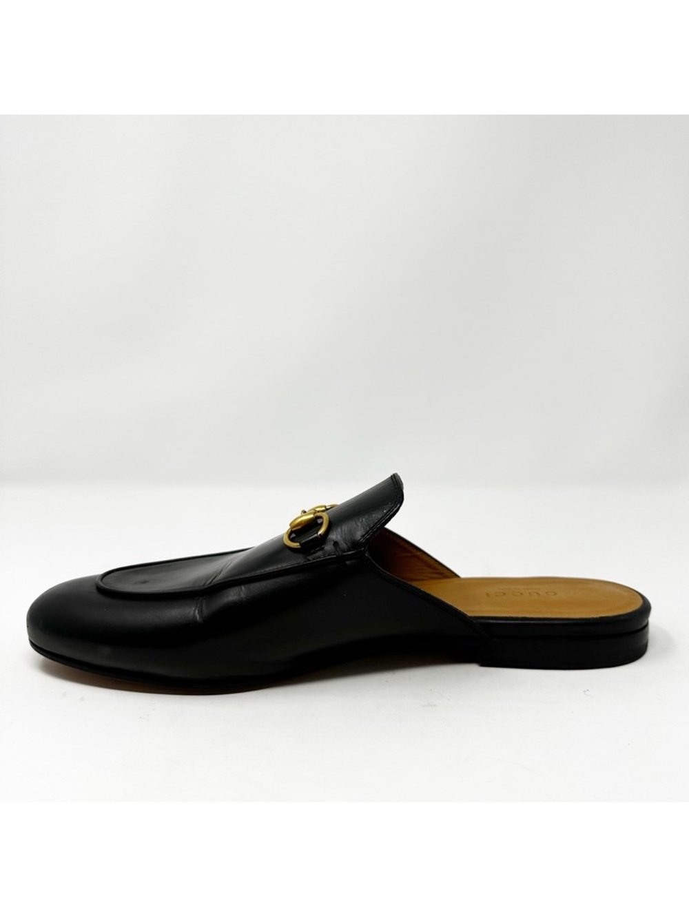 Gucci Black Leather Horsebit Slip-On Loafers - Picture 5 of 8